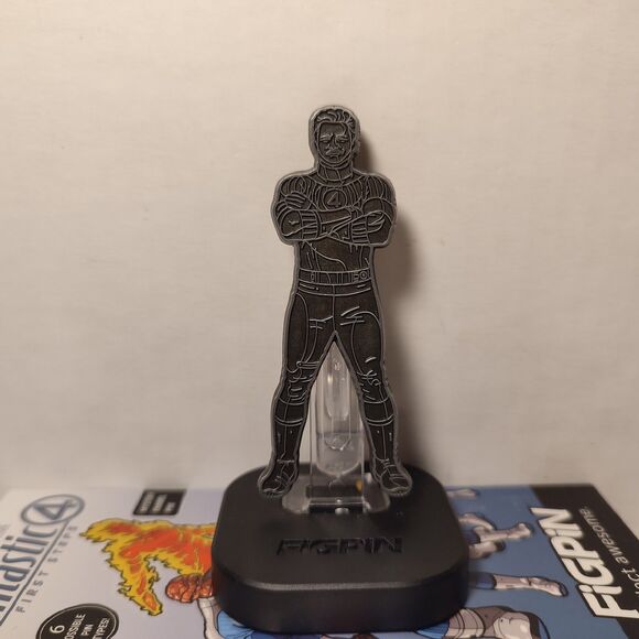 Fantastic Four Quest Mystery Enamel Pin Mister Fantastic Uncommon FigPin Badge - Picture 1 of 3